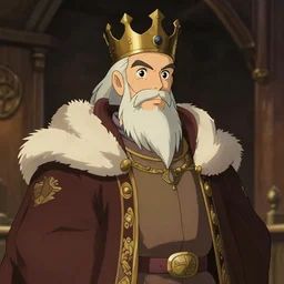 portrait of medieval old king, artstation, detailed cartoon, elegant, digital painting, concept art, smooth, sharp focus, illustration, ghibli makoto shinkai akihiko yoshida, don bluth, fujita goro, jean giraud, tom whalen 8 k