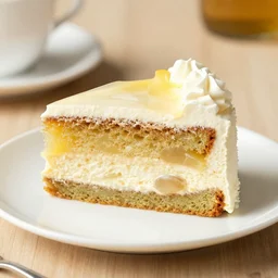 photo of a delicious cake slice