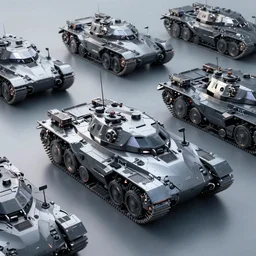 sleek futuristic, nanite formed, tanks. cyberpunk, epic, combined arms combat concept art, trending on artstation