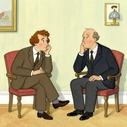 awkward conversation, illustrated by edward gorey, lagerstedt, aschenbach