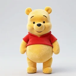 winnie the pooh if he was a real person. studio photography.
