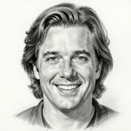 a hyperrealistic portrait pencil sketch from a picture, of Gary Busey, teeth, dressed as Batman by Peter Mohrbacher, technical drawing, blueprint diagram, trending on artstation