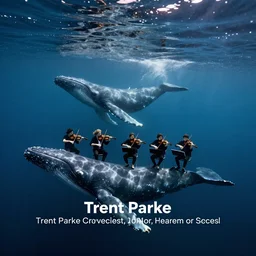 Underwater concerto with violinists and whales by Trent Parke, clean, detailed, Magnum photos