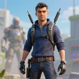 rowan atkinson in fornite, 3 d render, unreal engine, octane render, ray tracing, unity, highly detailed, high quality, hd, 4 k, 8 k, realistic, sharp, trending