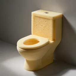 toilet made of sponge