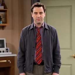 The American Psycho\'s Hip To Be Square scene but Patrick Bateman is played by Ross Geller