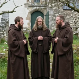 photo of breton monks looking like rasputin