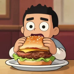 paymoney wubby eating a burger, 4 k
