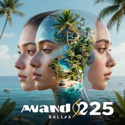 a photo of futuristic bali island in the year 2 0 2 5, perfect faces, 5 0 mm, award winning photography