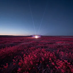 reclaimed by nature by peter zumthor, at dawn at dusk at night tundra reclaimed by nature infrared nightsky flowers retrowave laser darkacademia, archdaily, wallpaper, highly detailed, trending on artstation.