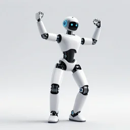 ultrarealistic metaverse dancing robot