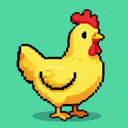 pixel art of a chicken. Sprite pixel art, pixel art