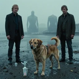 the last dog alive, water caustics, film still from the movie directed by denis villeneuve and david cronenberg with art direction by h. r. giger and wlop