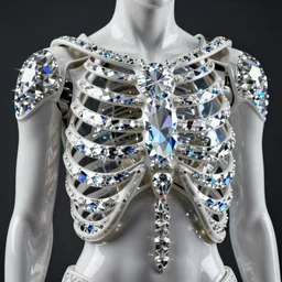 beutiful cyborg rib cage dimantled, hyper realism, artstaition