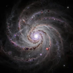 a fractal of a nebula in space, digital art, trending on artstation, detailed, realistic