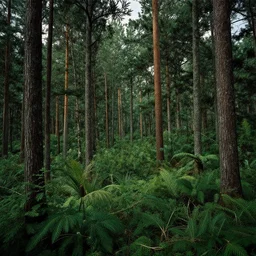 landscape photography by anselm adams, detailed lush forest on mars,