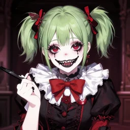 anime goth clowngirl