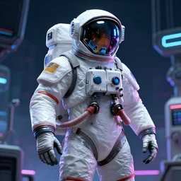 a cyberpunk cholo astronaut