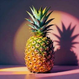 rainbow pineapple. pop art.