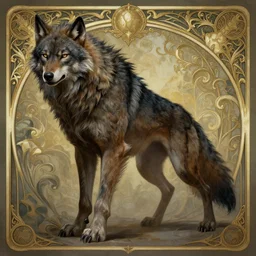 a detailed full body transformation of a werewolf, by greg rutkowski and justin gerard, digital art, monstrous, art nouveau, baroque style, realistic painting, very detailed, fantasy, dnd, character design, trending on artstation