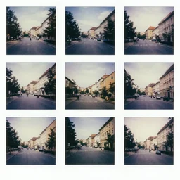 collage of polaroid photograph of ( ( ( ( ( ( ( ( gyor, the most important city of northwest hungary ) ) ) ) ) ) ) ), summer, july of 1 9 7 8