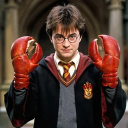 harry potter with lobster claws for hands