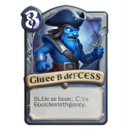 Official Hearthstone card splashart : The pirate of the blue clan