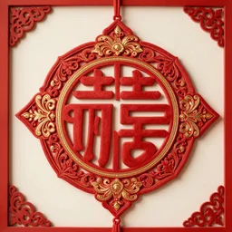 beautiful ornament, a chinese symbol