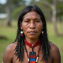 Beautiful Portrait Photograph of hunter gatherer