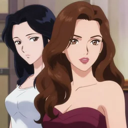 anime margot robbie as megan fox by shigenori soejima and ilya kuvshinov