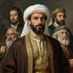 highly detailed portrait of a handsome, wealthy kurdish merchant d & d. art by donato giancola, eugene delacroix, ruan jia, carl larsson, peter mohrbacher. trending on artstation, intricate details, energetic composition, fantasy, concept art, illustration, elegant art, global illuminaition