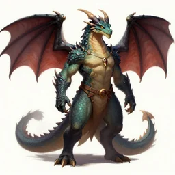 half dragon anthro d&d portrait dragonborn, digital art, trending on artstation, trpg art, character commission