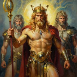 a highly detailed beautiful painting of zeus, by james gurney, greg rutkowski, by craig mullins