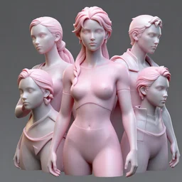 worksafe. insanely detailed. by wlop, ilya kuvshinov, krenz cushart, greg rutkowski, pixiv. zbrush sculpt, octane, maya, houdini, vfx. pink, silver, gorgeous young cg gentle cunning girlish feminine sissy boy with long hair, twintails hairstyle, wearing hairbow, frills, silk dress, friendly smiling, in luxury advertisement. cinematic dramatic atmosphere, sharp focus, volumetric lighting