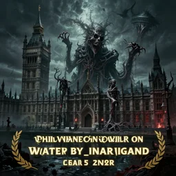 stunning landscape of grotesque and horrifying london, victorian era!! lovecraftian horror, cosmic horror!! cinematic lighting, bloodborne, horror fiction, digital art, winning award masterpiece, fantastically beautiful, aesthetically inspired by wayne barlowe and gerald brom, trending on artstation, art by greg rutkowski and h r giger, octane render, 8 k