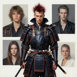 modern samurai, contemporary collage, highly detailed, digital painting, 4 k, hdr, punk, fashion, smooth, sharp focus, art by nick knight, sandra chevrier and john hoyland