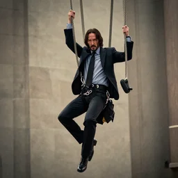 john wick on a trapeze