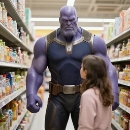 thanos searching for his mom in walmart