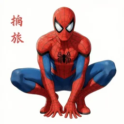 spiderman drawn the style of herge