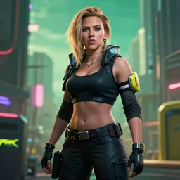 scarlett johansson Cyberpunk 2077. CP2077. 3840 x 2160
