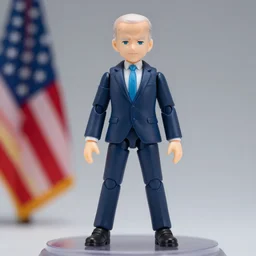 A badass Photo of biden as An anime Nendoroid, Award winning Photography, 50 mm