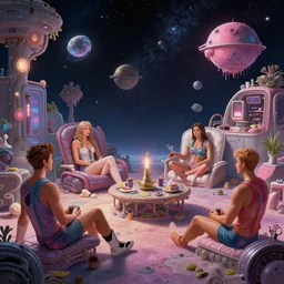 fully automated luxury gay space communist leisure utopia, by jon mcnaughton