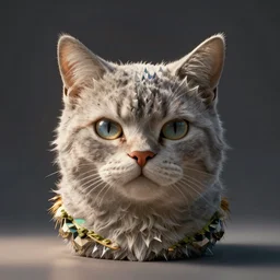 cat - shaped could, digital art