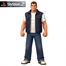 joe bidden gta 3 character, joe bidden, concept art, playstation 2 graphics