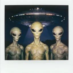 polaroid photograph of portrait aliens, file classified secret defense of the cia on the appearance of ufos. 1 9 6 0 s