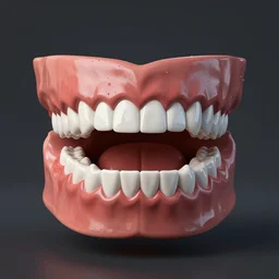 man made of teeth