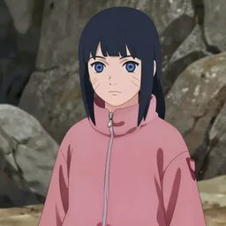 Film still of Hinata Hyuga from Naruto, highly detailed
