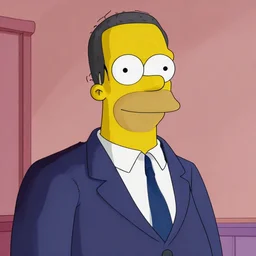 jacob zuma as a simpsons character, 2 d, portrait still detailed