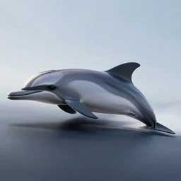 a new design car with undercarriage swoops like a dolphin's belly. this reduces drag, or the force of air flowing against the motion of the vehicle is curved at the nose, wide along the sides and tapered toward the trunk like a small, speedy aircraft