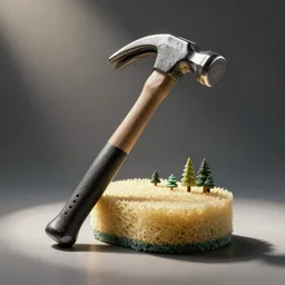 a hammer made of sponge